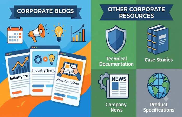 signs that a website has a blog